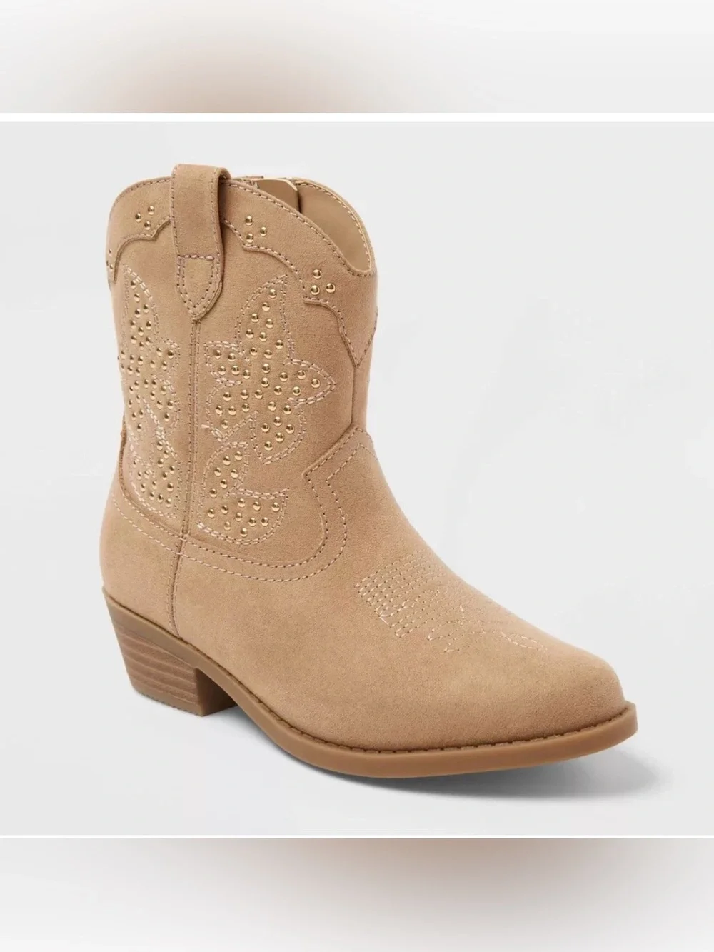 Art Class Girls Elma Studded Western Style Boots